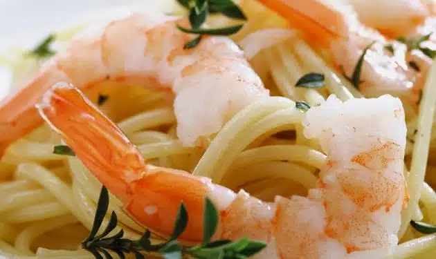 Spaghetti gamberoni rosmarino