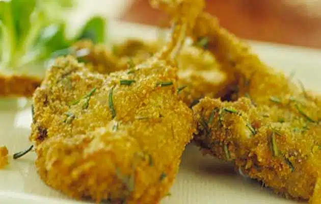 costolette d'agnello-fritte -rosmarino