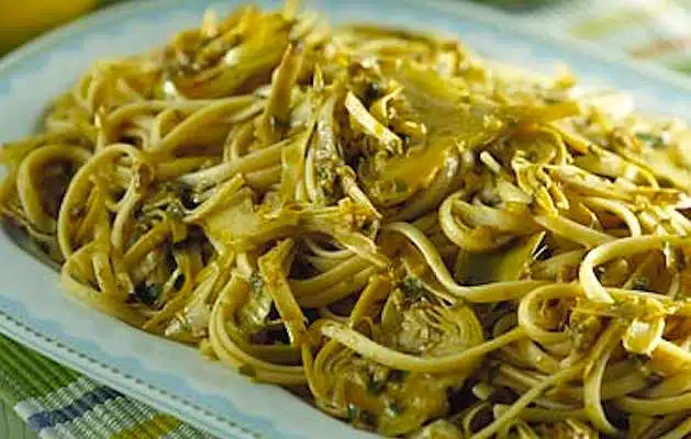 linguine carciofi e noci