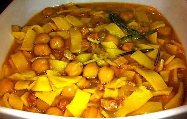 pasta e ceci veloce