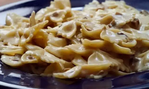 pasta funghi e brie
