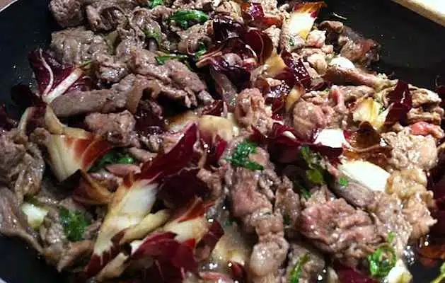 straccetti e radicchio