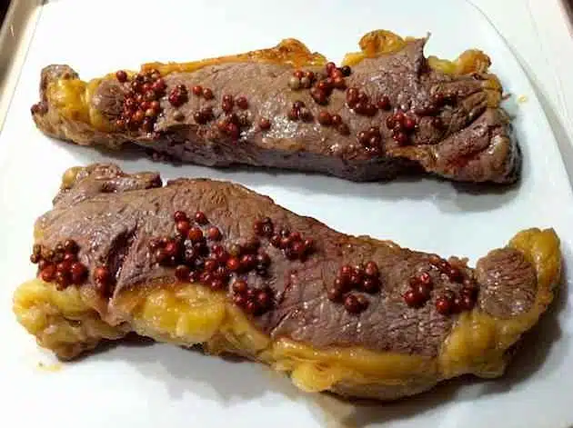 tagliata al pepe rosa