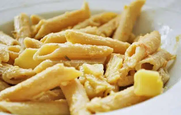 pasta con patate e salmone