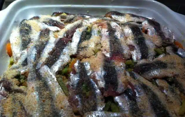 tortino di alici e zucchine
