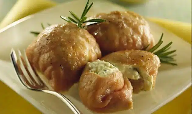 involtini al formaggio caprino