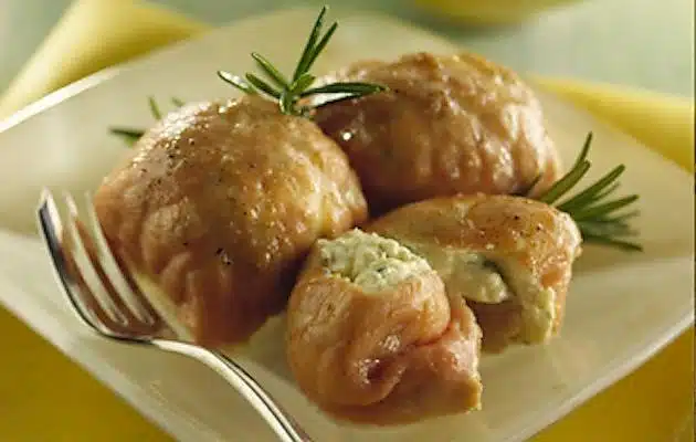 involtini al formaggio caprino