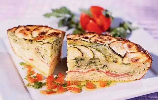 focaccia zucchine e speck