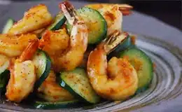 Gamberi e zucchine