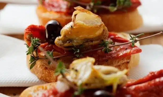 bruschetta cozze pomodori secchi