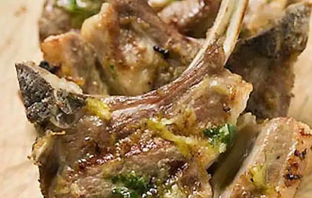 Costolette agnello gligliate alla senape