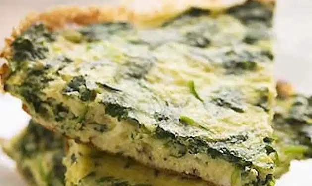 Frittata con spinaci
