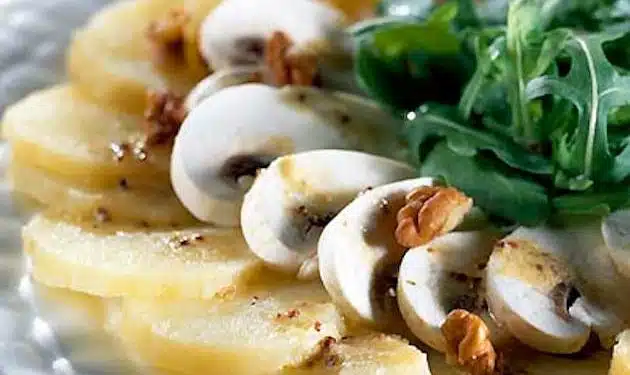 Carpaccio funghi e patate