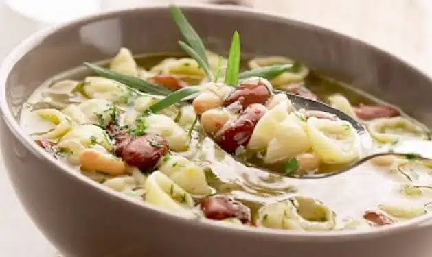 Pasta e fagioli in bianco