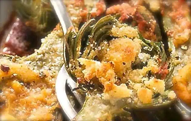 Carciofi gratinati al pecorino