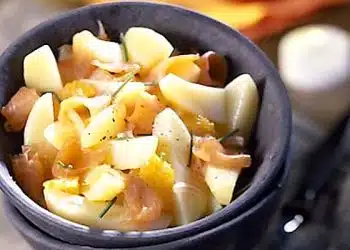 Patate e salmone insalata