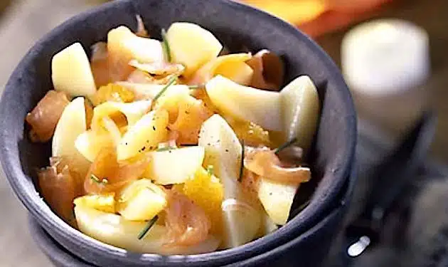 Patate e salmone insalata