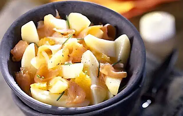 Patate e salmone insalata