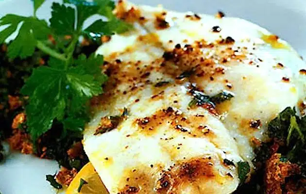 filetti di platessa con acciughe e prezzemolo
