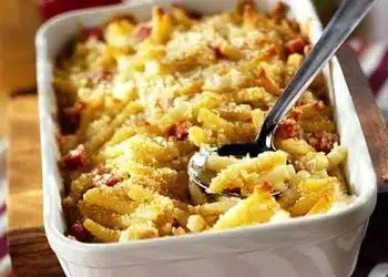pasta al forno con pancetta