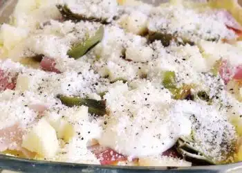 lasagne carciofi e prosciutto al forno