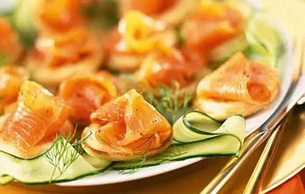 carpaccio zucchine salmone