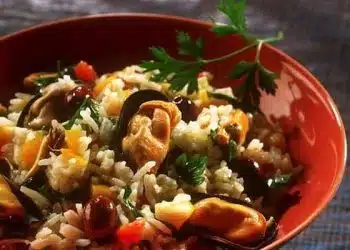 riso e cozze insalata