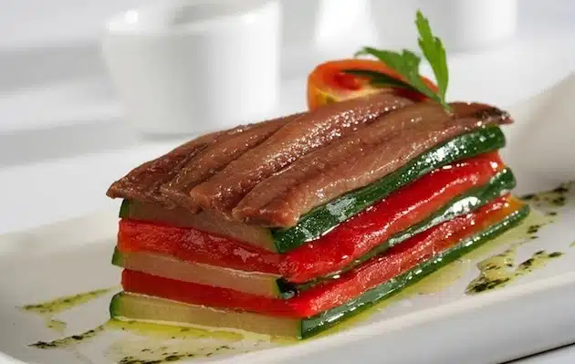 Tortino di zucchine e peperoni