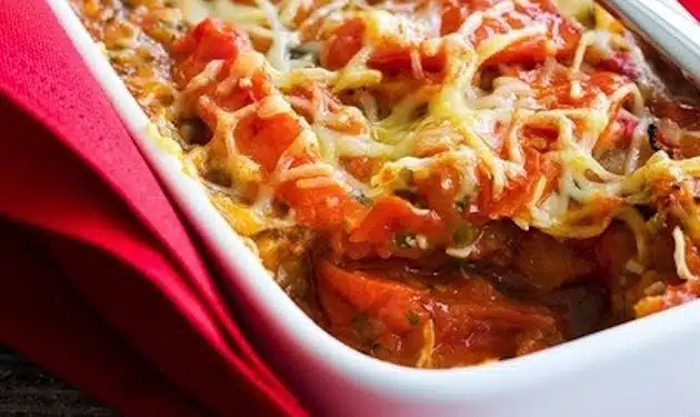 Pomodori e mozzarella al forno