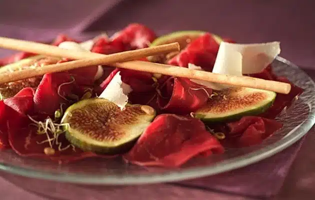 carpaccio bresaola fichi freschi