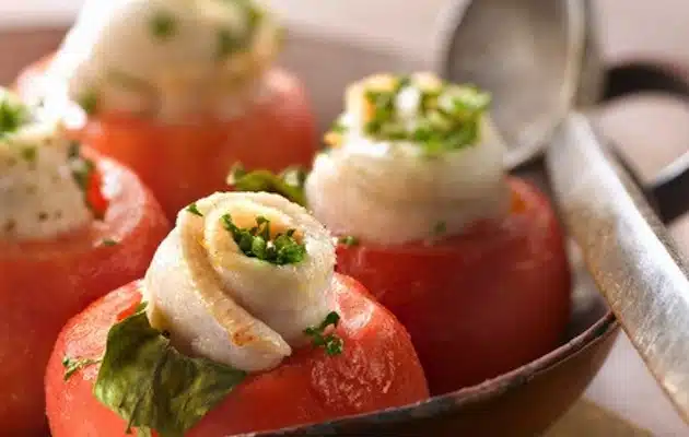 pomodori ripieni di sogliola