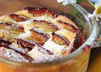 prugne gratin zabaione