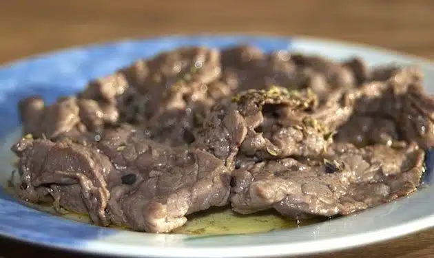 straccetti di manzo al limone