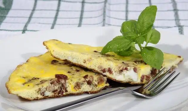 frittata veloce pancetta