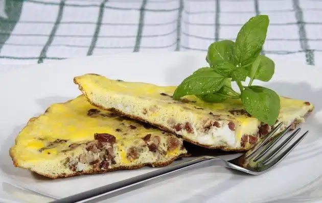 frittata veloce pancetta