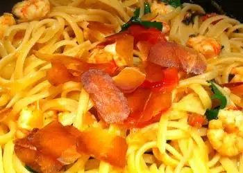 linguine gamberi bottarga