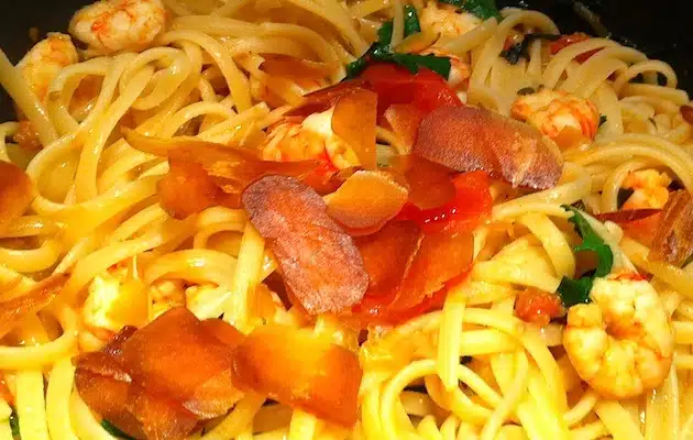 linguine gamberi bottarga