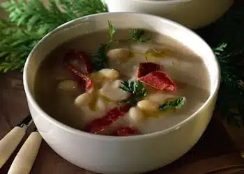 zuppa fagioli e prosciutto