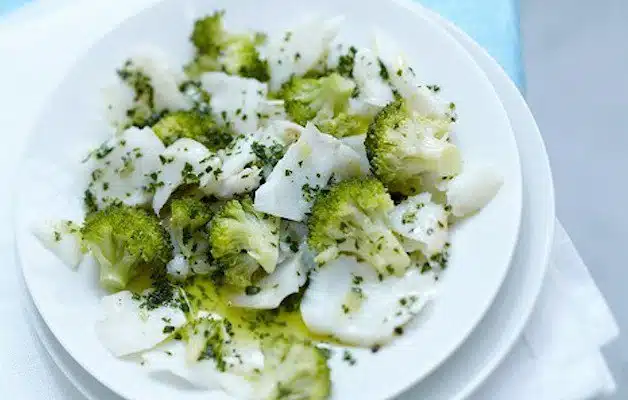 insalata di baccalà lesso e broccoli
