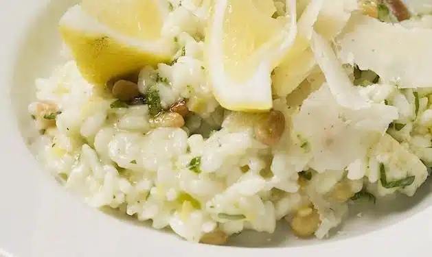 risotto limone rosmarino
