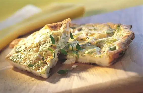 frittata rustica porri ed emmental