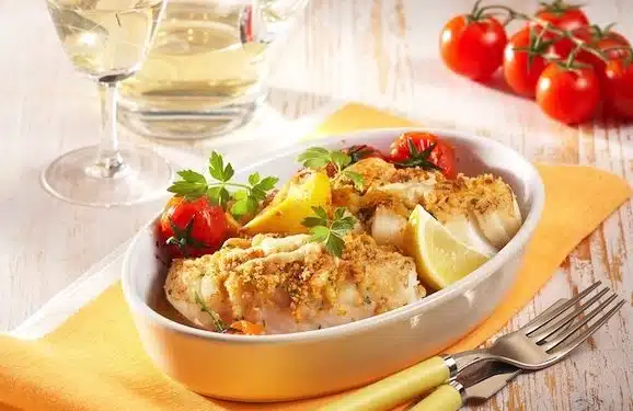 baccalà gratinato in bianco