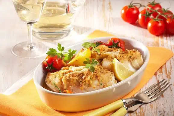 baccalà gratinato in bianco