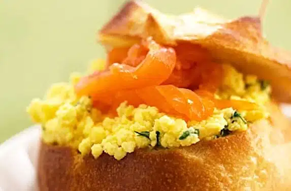 bigne salmone uova