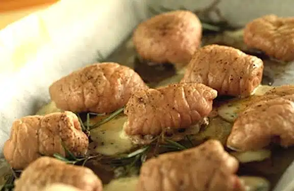involtini vitella robiola e rosmarino