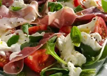 buratta prosciutto pomodoro