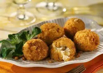 crocchette di riso bianco avanzato veloci
