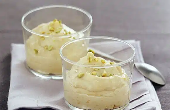 mousse di ricotta con i pistacchi