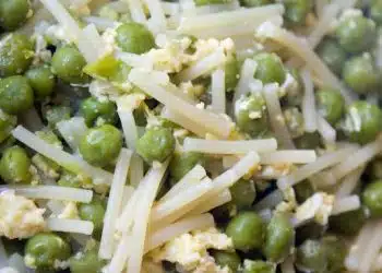 pasta piselli uova