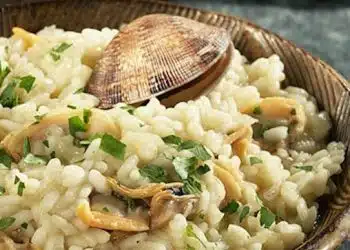risotto con le vongole in bianco